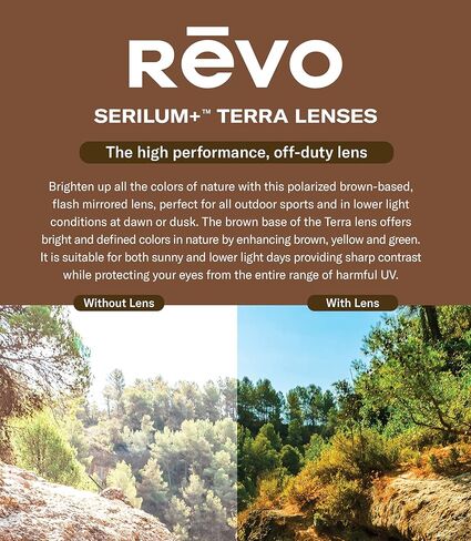 النظارات الشمسية Revo Finley: عدسة مستقطبة مع إطار مستطيل صديق للبيئة in Kuwait