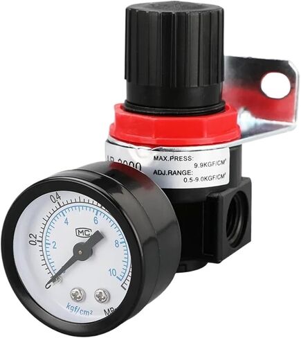 AR2000 AR3000 G1/4'' 6mm 8mm 10mm 12mmAir Control Compressor Pressure Relief Regulator Valve with Fitting(AR3000 6mm Fitting) in Saudi Arabia