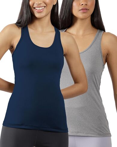 Yogalicious 2 Pack Ultra Soft Lightweight Racerback Tank Top in Kuwait