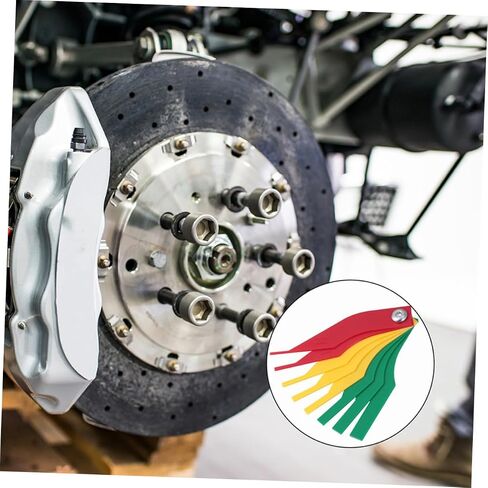 مجموعة أداة قياس لوحة الفرامل 4pcs - مقياس فرامل قرص بلاستيكي متين لدقة in Saudi Arabia