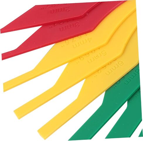 Vaguelly 3pcs Car Brake Pad Thickness Measurement Tool Brake Gauge for Accurate Wear Detection and Safety Monitoring in Saudi Arabia