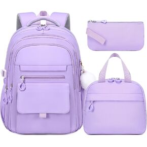 حقيبة ظهر Geewin Beige للفتيات ، حقيبة كتب للفتيات ، حقائب مدرسية للأطفال طالبة في المدرسة المتوسطة الابتدائية ، 3 في 1 in Kuwait