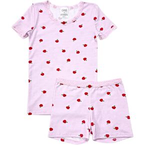 Esme Girl's 0822SF93798 Short Sleeve Shorts set Size 3 4 5 6 7 8 10 12 14 16 Pink in Saudi Arabia
