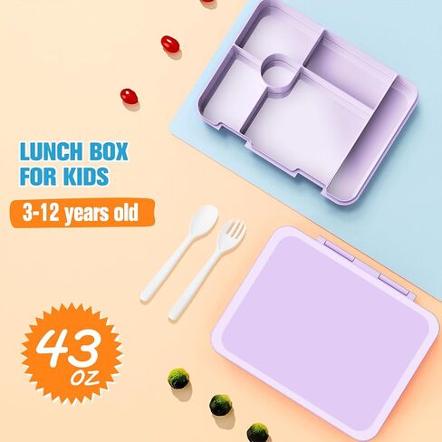حقيبة ظهر مدرسة Bevalsa للفتيات ، Bookpack مع Bento Lunch Box ، حقيبة معزولة وأواني ، 43 أوقية حاويات الغداء مع 6 مقصورة مدرسية مجموعة الطالب الأوسط الابتدائي (الوردي) in Kuwait