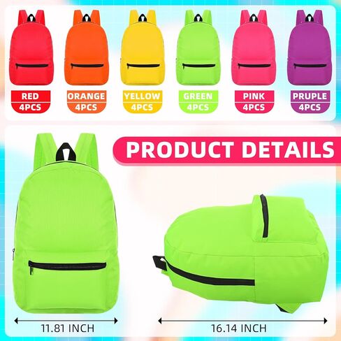 Sweetude 24 مجموعات العودة إلى اللوازم المدرسية تشمل 16 '' Bulk 24packs 24 bottle bottle 24 قلم رصاص حقيبة ظهر للمدرسة التبرع مجموعة أكياس الكتب الكلاسيكية لطلاب الفصل الدراسي لوازم الفصول الدراسية in Saudi Arabia
