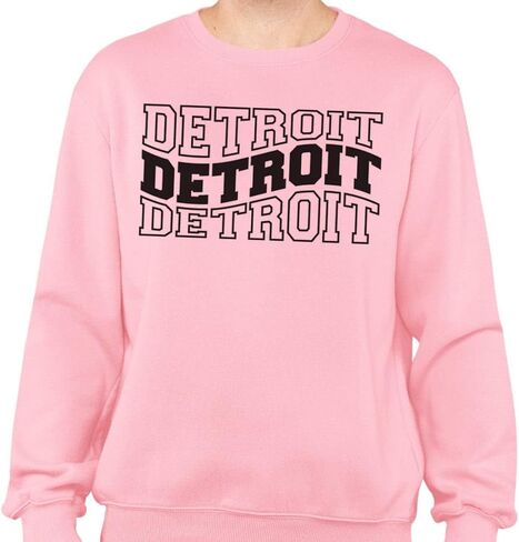 Teesandtankyou Wavy Detroit Sweatshirt للجنسين in Kuwait