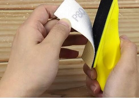 Swpeet 100 Sheets Approx 3.5" x 1" Micro Sander Kit, Micro Detail Sander, Detail Handle Sanding Tools with 100Pcs Sandpaper- 80 120 180 240 400 Grit for DIY Crafts, Wood and Small Space Polish in Saudi Arabia
