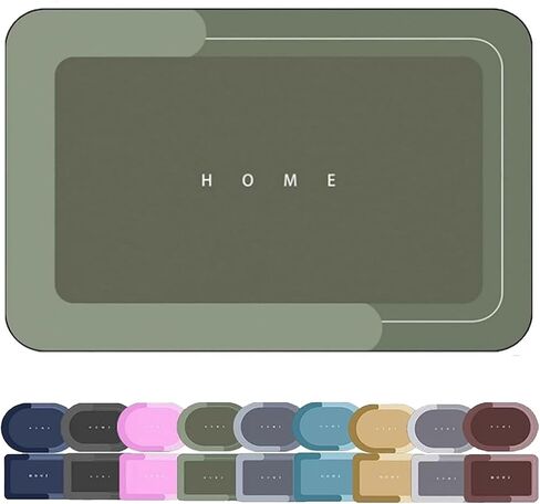 Modernized Magic Mat Bathroom, The Mat, Bath Water Absorbing Quick-Dry Bathroom Rugs(Green-b,19.6 * 31.4in) in Saudi Arabia