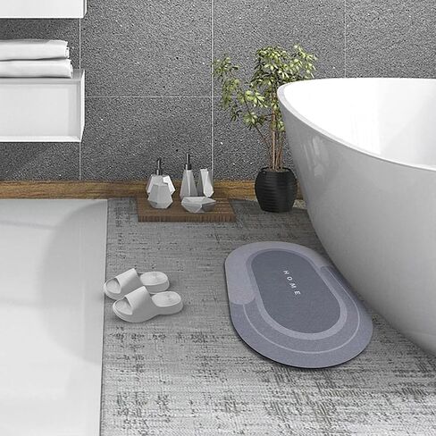 Modernized Magic Mat Bathroom, The Mat, Bath Water Absorbing Quick-Dry Bathroom Rugs(Green-b,19.6 * 31.4in) in Saudi Arabia