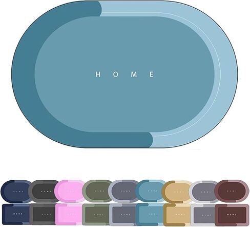 Modernized Magic Mat Bathroom, The Mat, Bath Water Absorbing Quick-Dry Bathroom Rugs(Blue-a,23.6 * 35.4in) in Saudi Arabia