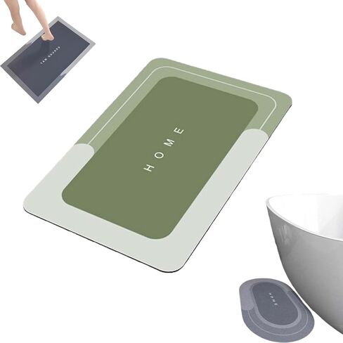 Modernized Magic Mat Bathroom, The Mat, Super Absorbent Bath Quick-Dry Bathroom Rugs, Non Skid Waterproof Comfort Standing Rugs(F,16X24in) in Saudi Arabia