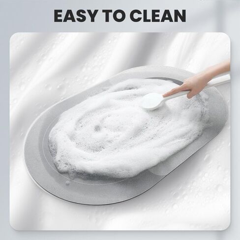 Modernized Magic Mat Bathroom, The Mat, Super Absorbent Bath Quick-Dry Bathroom Rugs, Non Skid Waterproof Comfort Standing Rugs(F,16X24in) in Saudi Arabia