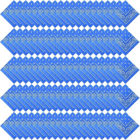 Suhine 150 PCS Bandanas Bulk 22 × 22 بوصة Paisley Bandanas Multi Guff in Saudi Arabia