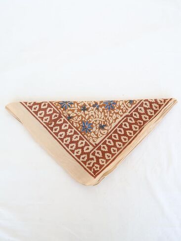 Indian Cotton Bandanas Scarfs, Necktie Face Mask, 100% Pure Cotton Bandanas, Unique Design Boho block print Scarf Gifts For Mom in Saudi Arabia