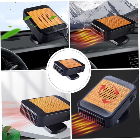 STOBAZA 1Pc Portable Car Heater Vehicle Windshield Defroster Defogger with Hollow Design for Efficient Heating for Cars Trucks More in Saudi Arabia