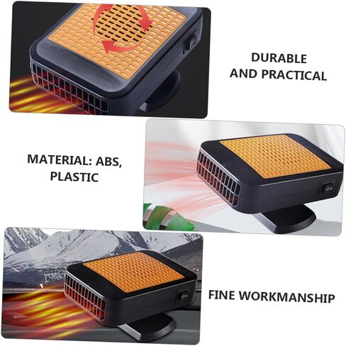 STOBAZA 1Pc Portable Car Heater Vehicle Windshield Defroster Defogger with Hollow Design for Efficient Heating for Cars Trucks More in Saudi Arabia