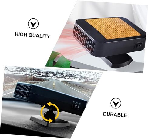 STOBAZA 1Pc Portable Car Heater Vehicle Windshield Defroster Defogger with Hollow Design for Efficient Heating for Cars Trucks More in Saudi Arabia