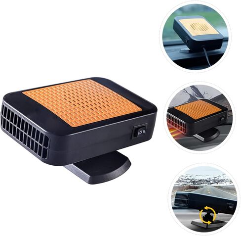 STOBAZA 1Pc Portable Car Heater Vehicle Windshield Defroster Defogger with Hollow Design for Efficient Heating for Cars Trucks More in Saudi Arabia