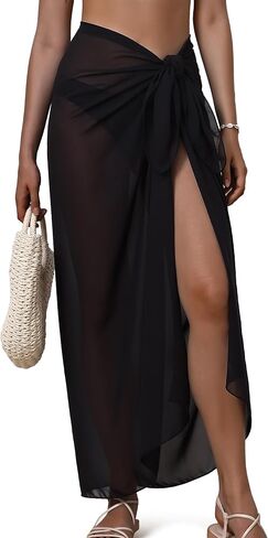 Eicolorte Womens Beach Cover Up Chiffon Sheer Bikini Beach Swimsuit Coverup Sarong Pareo Wraps for Women in Saudi Arabia