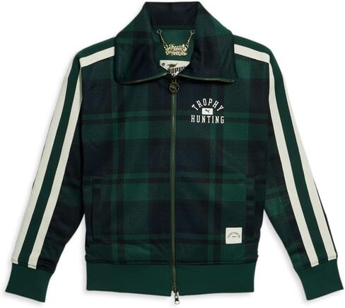 Puma Womens Trophy Hunting Jacket Athletic Athletic Weathic Discual - Green - Size S. in Saudi Arabia