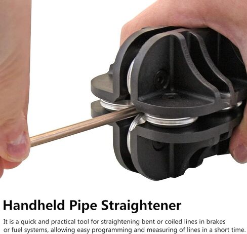 1/4 Inch Handheld Tubing Straightener Copper Aluminum Stainless Steel Roller Pipe Straightening Tool for Brake Line Pipes in Kuwait