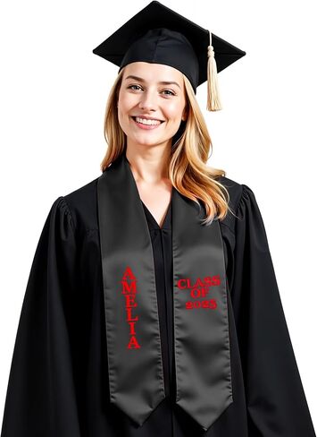 Personalized Graduation Stole with Name, Custom Graduation Sash 2025, Customized Graduation Stole, Congratulations Sash 70'' in Saudi Arabia