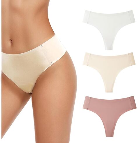 Seamless Invisible Thongs for Women Anti Concealer Cover No Show Panties Hide Feminine Lines G-String Thong Underwear in Saudi Arabia