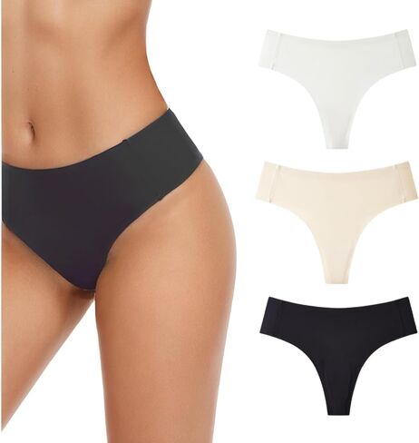 Seamless Invisible Thongs for Women Anti Concealer Cover No Show Panties Hide Feminine Lines G-String Thong Underwear in Saudi Arabia