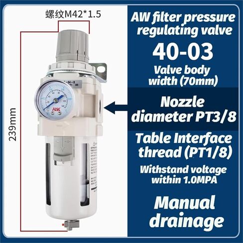 SMC Type AW20/30-02E Air Source Oil-Water Separator air Filter with Pressure regulating Valve Filter Pressure reducing Valve(AW40-03G) in Saudi Arabia