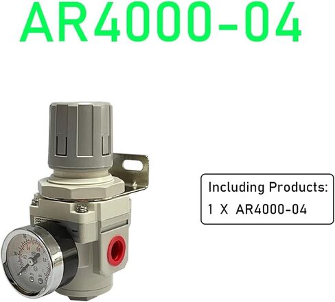 AR2000-02 AR3000-03 1/4'' Air Pressure Regulator Control Compressor Pump Gas Regulating Treatment Units with Gauge Adjustable(AR2000-02 PC8-02) in Saudi Arabia