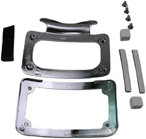 Motorcycle 7inchx4inch License Plate Frame Bracket Holder for Harley Street Glide Road King 2010 2011 2012 2013 2014 2015 FLHX FLHXS FLHXSE FLTRX FLTRXS Touring Chrome in Saudi Arabia