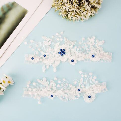 Garters for Bride, Bride Lace Wedding Thigh Leg Garter Belt Accessories for Women in Saudi Arabia