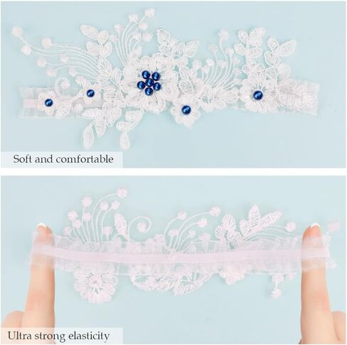 Garters for Bride, Bride Lace Wedding Thigh Leg Garter Belt Accessories for Women in Saudi Arabia