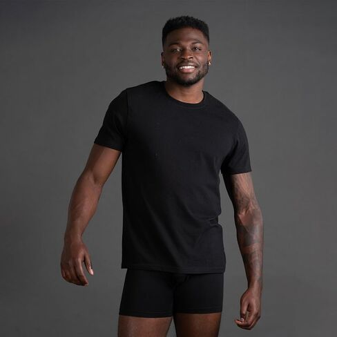 Skechers Men's Classic Fit Neck Undershirt ، Tag Free Thirts ، Camisetas خفيفة الوزن ، حزمة 6 رطوبة in Saudi Arabia