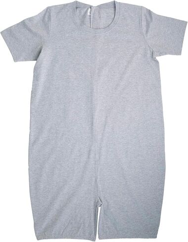 Gertex Adult Adaptive, Anti-Strip Back-Zip Lightweight Romper Designed for Special Needs, Disabilities | 100% Organic Cotton in Saudi Arabia
