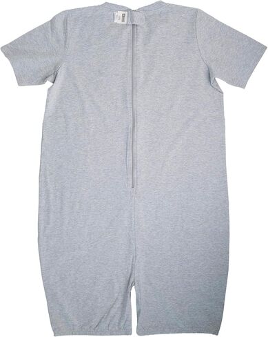 Gertex Adult Adaptive, Anti-Strip Back-Zip Lightweight Romper Designed for Special Needs, Disabilities | 100% Organic Cotton in Saudi Arabia