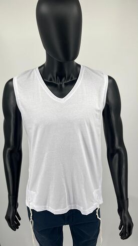 Pack of Tzitzit T Shirt V Neck, Kosher Chabad Tzitzis Judaica 100% Cotton Tallit Katan Men Boys Undershirt for Camp School in Saudi Arabia