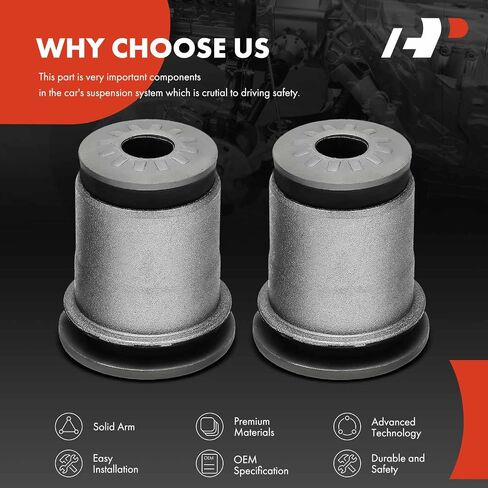 A-Premium 2 x Front Lower Inner Rearward Control Arm Bushing Kit, Compatible with GMC Envoy 2002-2009, Envoy XL XUV & Buick Rainier & Chevrolet Trailblazer EXT & Oldsmobile Bravada & Saab 9-7x in Saudi Arabia
