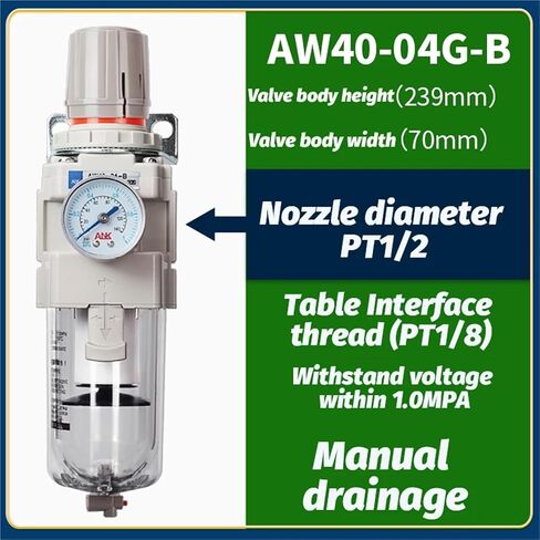 SMC Type AW20/30-02E Air Source Oil-Water Separator air Filter with Pressure regulating Valve Filter Pressure reducing Valve(AW40-03G) in Saudi Arabia