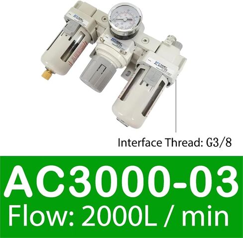AC2000-02 AC3000-03D AC4000-04D Air Source Air Processor Regulator Compressor Filter Relief Valve Sanlian Pieces Oil Separator(AC4000-04D,Copper Filter) in Saudi Arabia