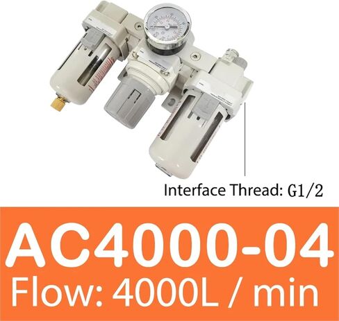 AC2000-02 AC3000-03D AC4000-04D Air Source Air Processor Regulator Compressor Filter Relief Valve Sanlian Pieces Oil Separator(AC4000-04D,Copper Filter) in Saudi Arabia
