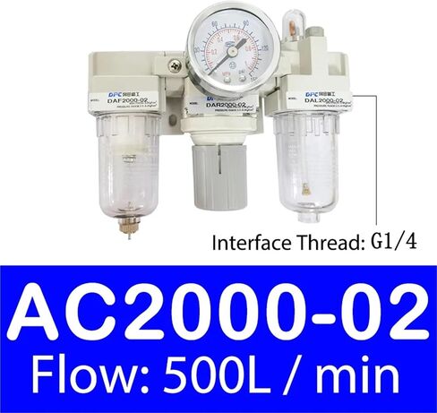 AC2000-02 AC3000-03D AC4000-04D Air Source Air Processor Regulator Compressor Filter Relief Valve Sanlian Pieces Oil Separator(AC4000-04D,Copper Filter) in Saudi Arabia