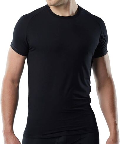 Mr. Davis Men's Bamboo Viscose Tailored Cut Crew Neck Undershirt 6 Pack in Kuwait