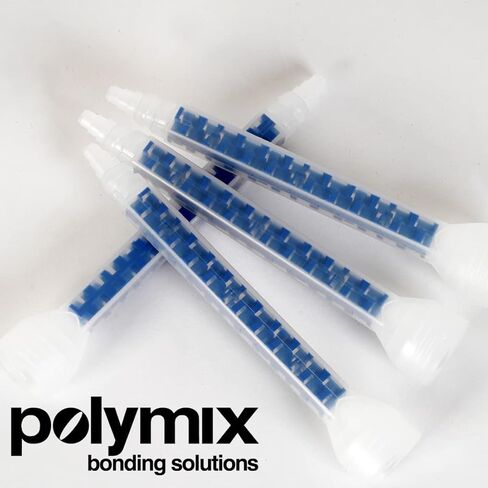 Polymix Ultra Fast Automotive Multipurpose Repirm and kyshesive 200ml cartridge و اثنين من فوهات خلط التطبيق (Clear) in Kuwait