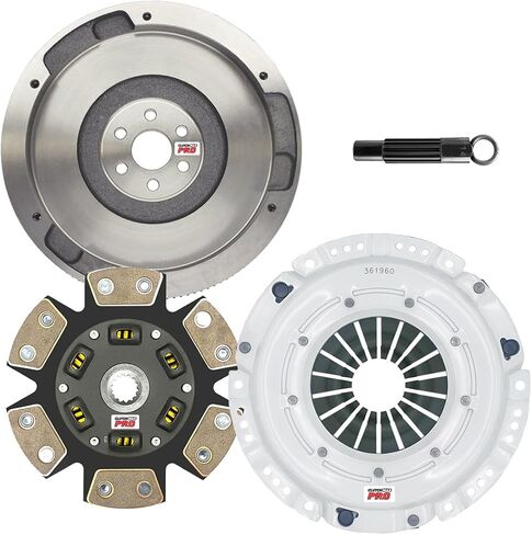 ClutchMaxPRO Performance Stage 3 Clutch Kit with Flywheel Compatible with 2002-2005 Chevy Cavalier Pontiac Grand Am Sunfire 2002 2003 2004 Oldsemobile Alero 2.2L (CP04162HDCFW-ST3) in Saudi Arabia