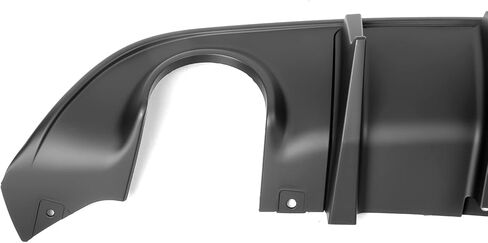 FreeMotor802 متوافق مع 2015-2023 Dodge Charger Bumper Diffuser ، Ikon V2 Matte Black 2PCS Bumper Diffuser Shark Shark Fins - PP in Kuwait