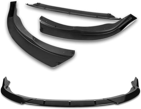 Q1-TECH, 9-Piece Front Bumper Lip & Side Skirt Extensions Diffuser Compatible with 2015 2016 2017 Toyota Camry, Front Bumper Lip Spoiler Air Chin Body Splitter ABS (Painted Black) in Saudi Arabia