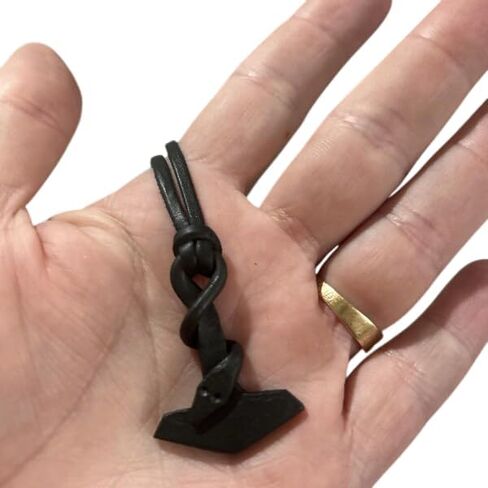 يدوي مزور mjölnir مع Midgård World Serpent قلادة Norse Viking Iron Pendant Jewelry in Kuwait