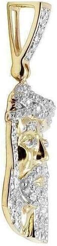 Men's 4.00 Carat Round Shape Real Moissanite Jesus Face Pendant 925 Sterling Silver in Saudi Arabia