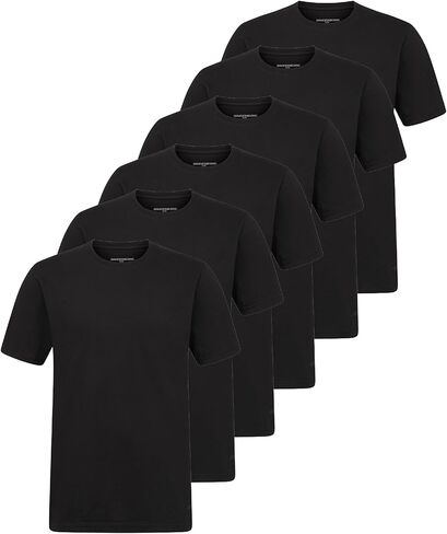 Skechers Men's Classic Fit Neck Undershirt ، Tag Free Thirts ، Camisetas خفيفة الوزن ، حزمة 6 رطوبة in Saudi Arabia